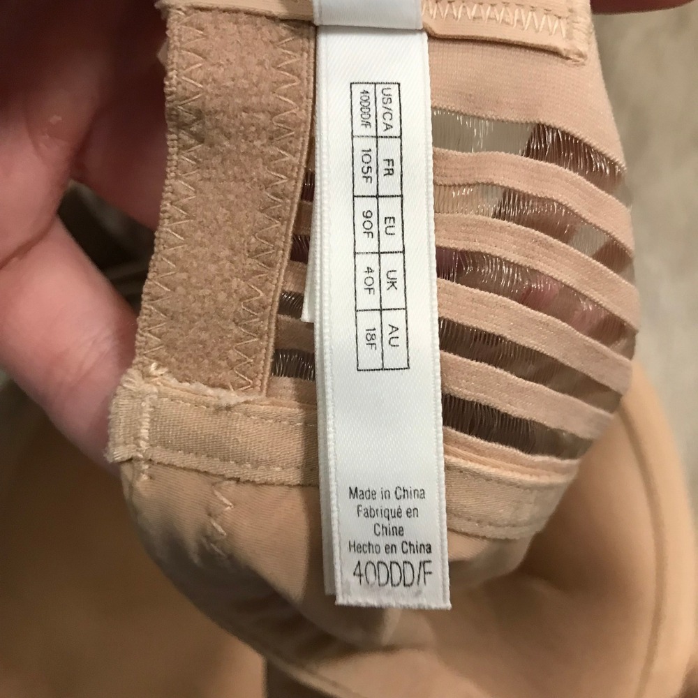Le Mystere 40DDD/F Beige Full Coverage Bra - Picture 5 of 7